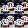 Unisex Lange Mouw IJshockey Shirt Nummer 44 Briar Graham Design Klassiek Sportkleding voor Mannen en Vrouwen Comfortabele Pasvorm