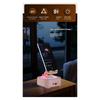 +New Bluetooth Speaker Phone Stand Voice Charging Bank LED Color Music Box Desktop Speakers Pink