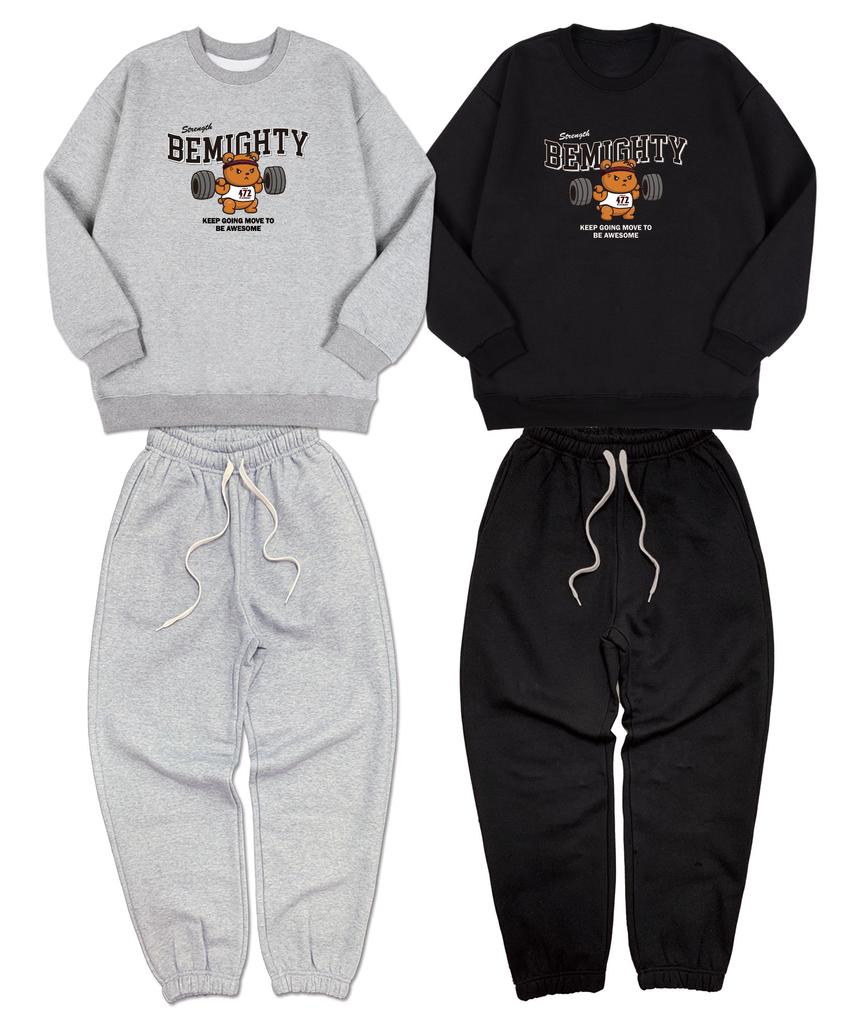BEMIGHTY Barbell Bear Specialty Hat Training Setup [Melan Grey]