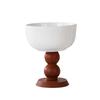 Retro Scented Candle Holder French Goblet Ceramic Light Luxury High-End Ornament Retro Cake Decoration Souvenir