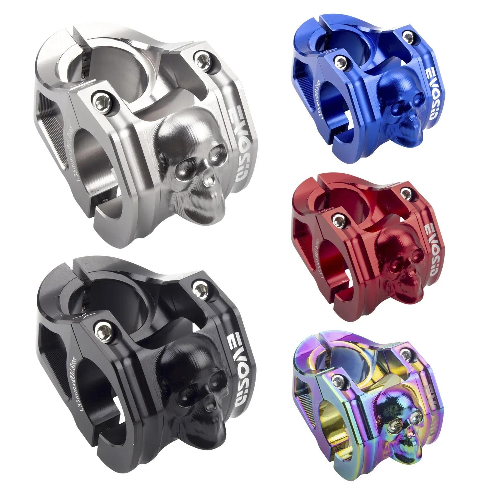 Bicycle Short Handle Stem Aluminum Alloy CNC High-strength Dragon Head Skull Handle EVOSID Mountain Handlebar Stem