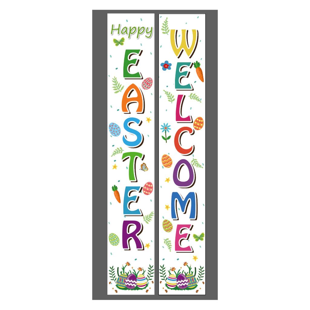 180 * 30Cm Easter Family Party Festival Atmosphere Arrangement Flag Polyester Cloth Couplet Customization