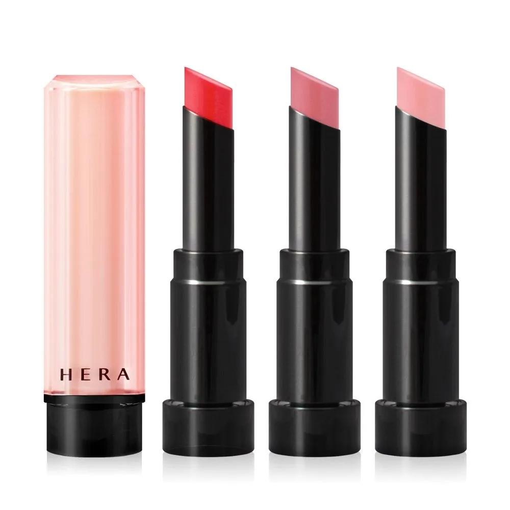HERA Sensual Nude Balm 3.5g Moisturizing Lip Balm Daily Hydration Dewy Color Swatch Born Free Mute Pink Tempting Red No. 356 Tempting Red {HE1250}