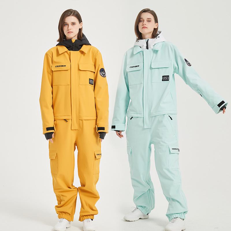 Unisex Adult Ski Suit: Windproof, Waterproof, Warm Snowboard Set for Couples