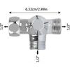 2025 newSolid Brass 3-Way Diverter Valve G1/2" - Shower/T-adapter Plumbing Fitting