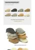 Men's Straw Hat Beret: Spring/Summer Sun Protection, Retro Duckbill Newsboy Cap.
