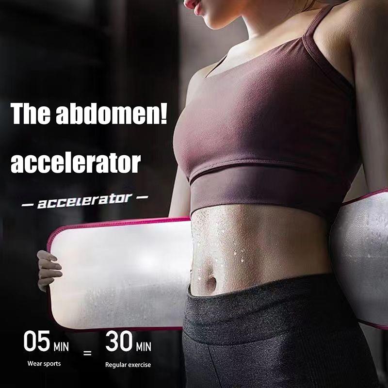 Sports Sweat Burst Waist Support Belt Body Shaper Running Gym Waist Trainer Abdominal Fat Burning Training Sauna Weight Loss