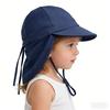 1-4Y Popular Outdoor Unisex Baby European and American Cape Sun Hat Children's Sun Protection Hat Toddler Sun Hat