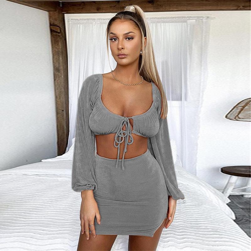 2026 European and American Fashionable Women's Clothing AutumnShort Top Suit for Women