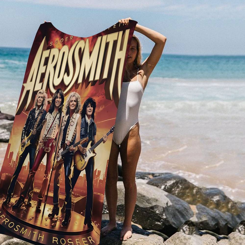 

Popular Rock Band A-Aerosmiths Microfiber Beach Towel Absorbent Quick Dry Soft Yoga Swimming Resort Mountain Climbing Towel W30*H60(CM)