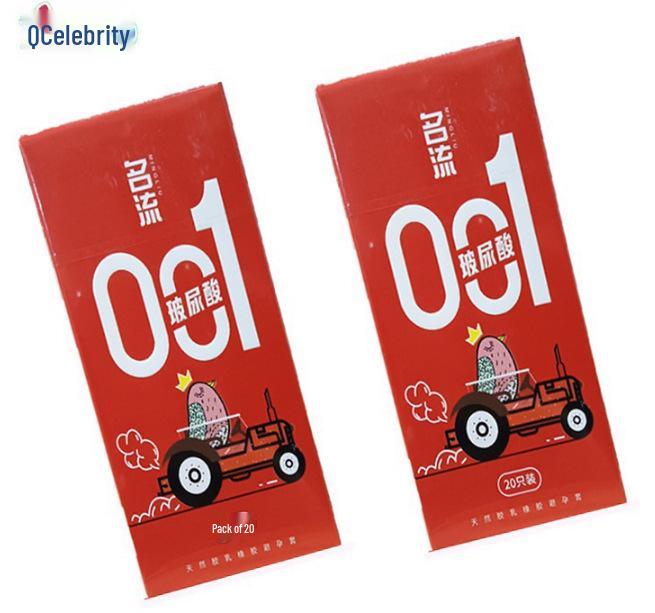 Celebrity Ultra Thin Ribbed Condoms with Hyaluronic Acid for Adult Pleasure and Family Planning