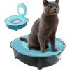 Odor-Resistant Cat Squatting Toilet Trainer Detachable Cat Litter Pan Cat Litter Box  Pet Supply