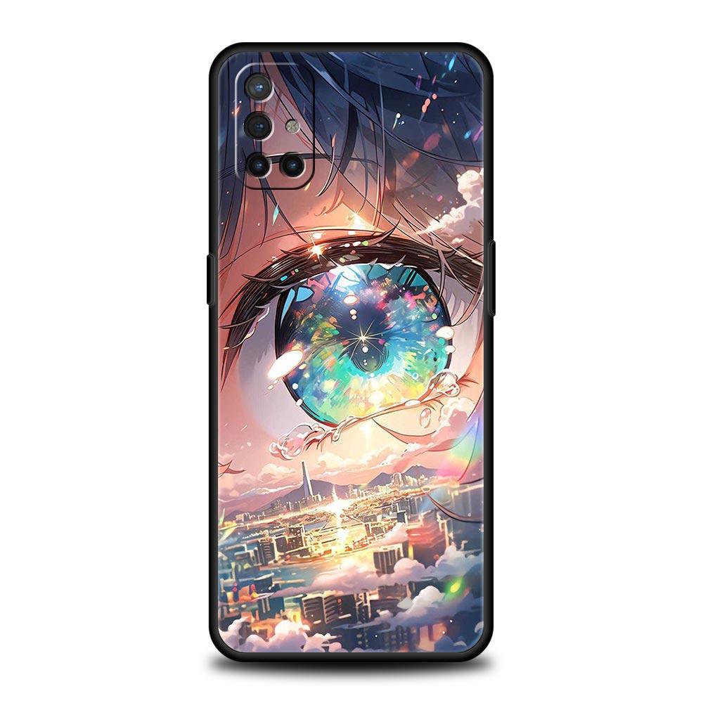 Cartoon Cute eyes art Phone Case For OnePlus 12 11 10 9 8 7 7T Pro 12R 10R 9RT 9R 8T Nord N100 N200 N10 2T CE 2 5G Soft Cover