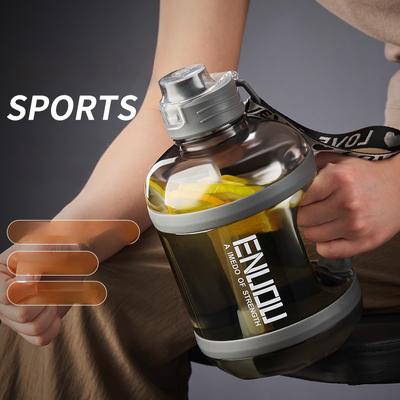 2400ML Home And Kitchen Water Bottle Transparent Plastic Vacuum Flasks Camping Portable Water Jug Drinkware Drink Items