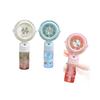 Portable USB Rechargeable Mist Spray Fan, Desktop Mini Cooling Fan, Handheld Outdoor Gift
