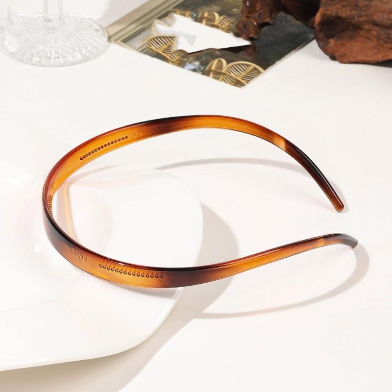 Pack Of 6 NonSlip Hairband With Grip Design Lightweight Plastic Resin Headbands For Women Girls Kids Multi Color Set