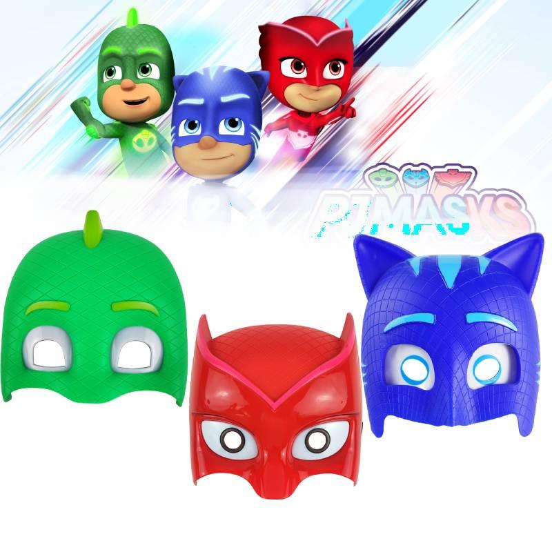 Máscaras que brilham no escuro dos Pj Masks para festa de Halloween