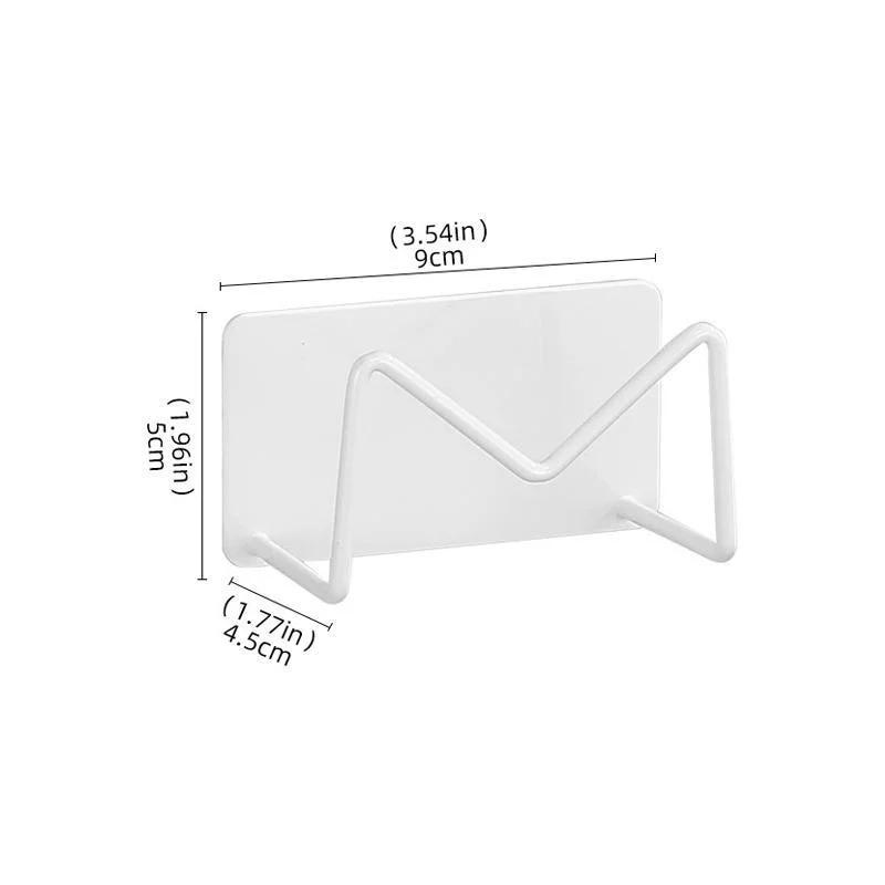 1 Pcs Stainless Steel Sink Sponges Self Adhesive Drain Drying Shelf Kitchen Accessories Storage Holder Wall Hooks