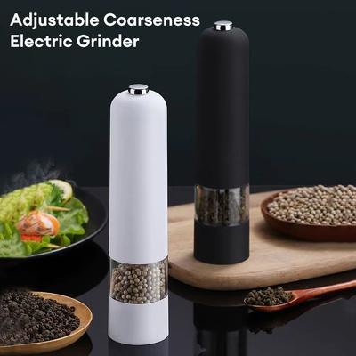 Electric Automatic Mill Pepper And Salt Grinder Adjustable Coarseness Spice Grinder With LED Light Kitchen Cooking Tool