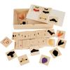 Montessori Find Shape Toys Animal Fruit Shadow Pairing Shape Wooden Puzzle Logical Thinking Game Educational Toys for Children