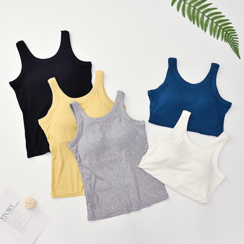 Versatile Modal Women's Tank Top with Built-In Bra & Padding - Perfect for Underwear or Outerwear