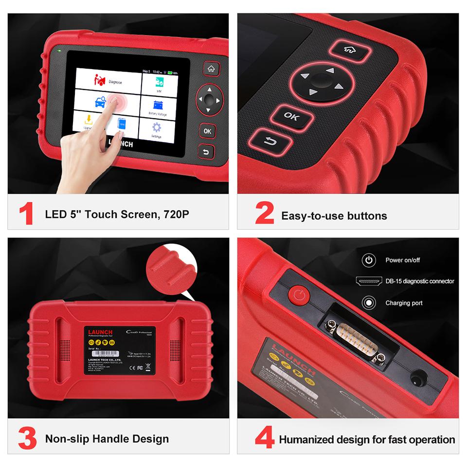 LAUNCH CRP123X V2.0 OBD2 Scanner Car Code Reader Automotive Diagnostic Tools Autoscanner Auto Scan Tool DIY Free Shipping