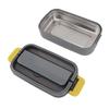 304 Stainless Steel Bento Box Adult Lunch Box Single Layer Microwave Safe Portable Split Bento Box for Students Office