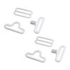 50sets Metal Adjustable Bow Tie Hardware Cravat Clip Hook Fastener Necktie Strap