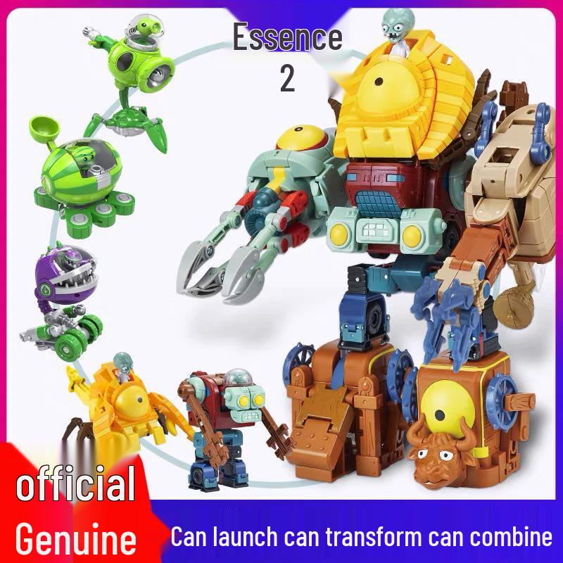 Plants vs. Zombies 2 Transforming Toys: Peashooter, Chomper, Shark, Doctor, Mecha, Giant Boy