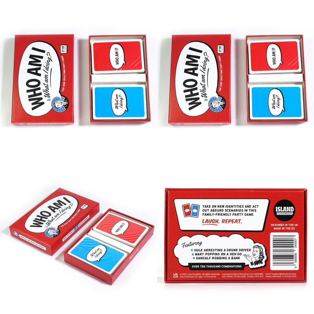 Whoami Card Game For Family Fun And Parentchild Interaction With Visual And Cognitive Development