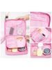 Square Makeup Bag Portable Handheld Toiletry Bag Large Capacity Travel Organizer