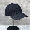 Spring And Summer High-Quality Plaid Sequins Washed Cotton Baseball Cap Women'S Versatile Street Cap