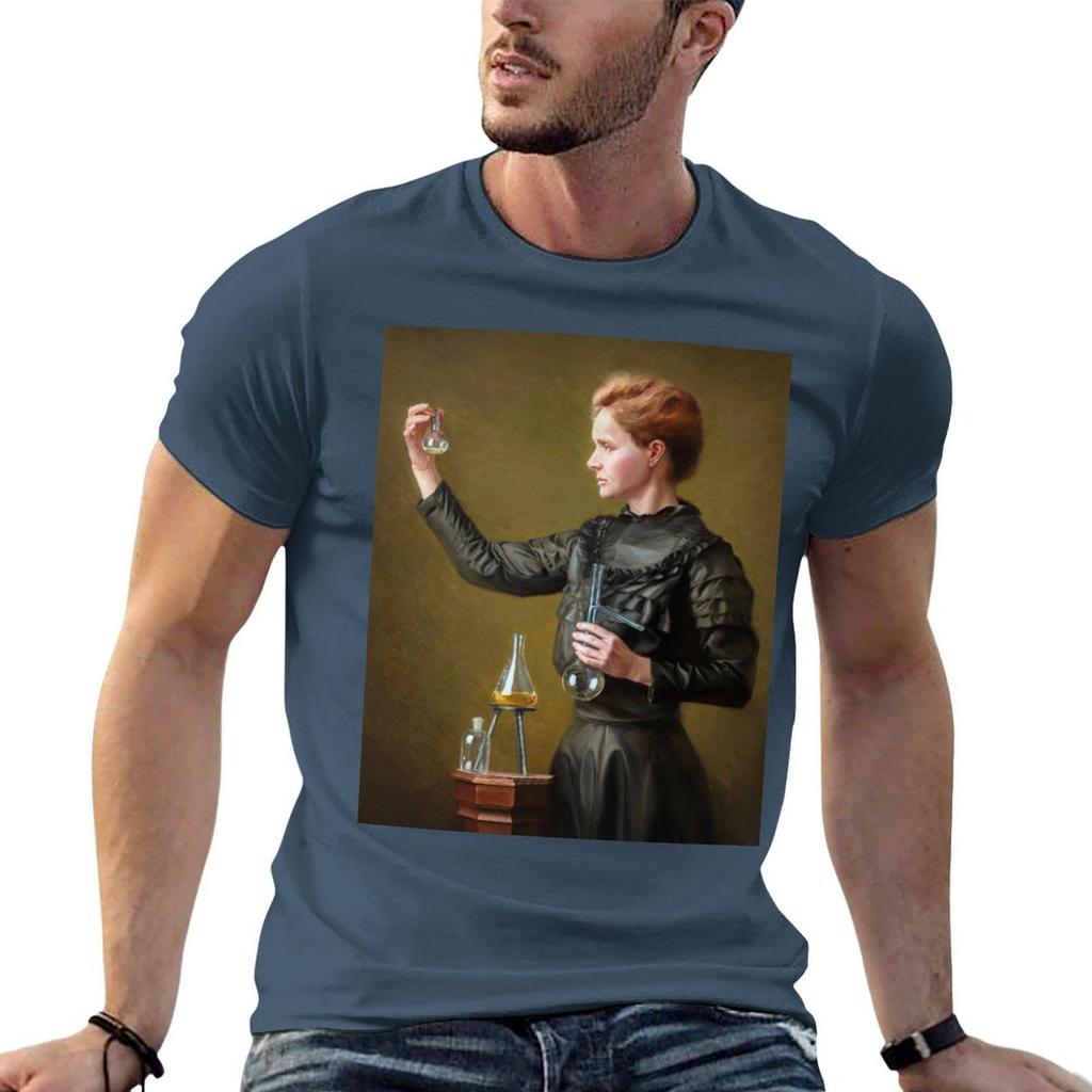 Marie Curie Tshirt Casual Loose Daily Wear Tshirt