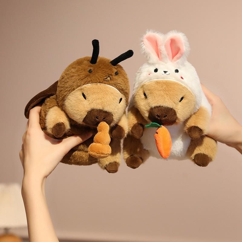 Capybara Plüschtier mit verwandelbarem Seil für Kinder Kinderzimmerdeko