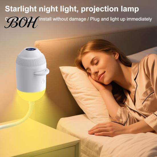 Healing Light Projector USB Lamp, Starry Sky Night with Clear Image And Adjustable Touch Control Brightness, 2-in-1 Star for Home Travel Two-in-one