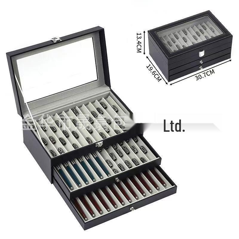 Shengxi Leather Skylight Fountain Pen Storage and Display Box
