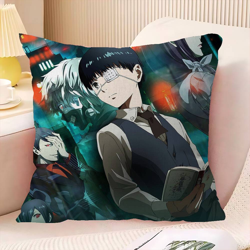 Manga T-Tokyo Ghoul Personalisiertes Bild Text Heimdeko Kissen Haushaltsgeschenke 45x45cm