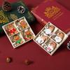 12 Colorful Gingerbread Man Pendants in Wooden Box - New Christmas Tree Ornaments