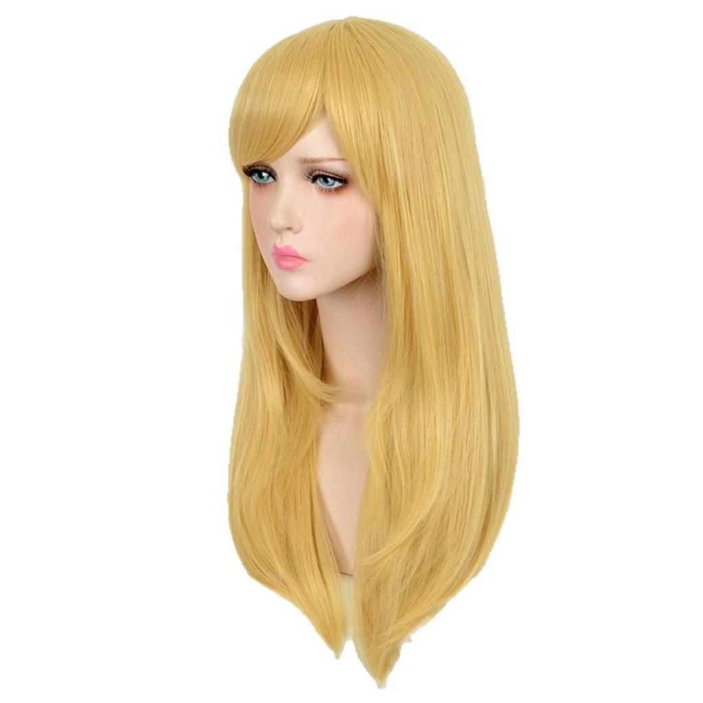 Alice in Wonderland Cinderella Golden Cosplay Wig with Headband