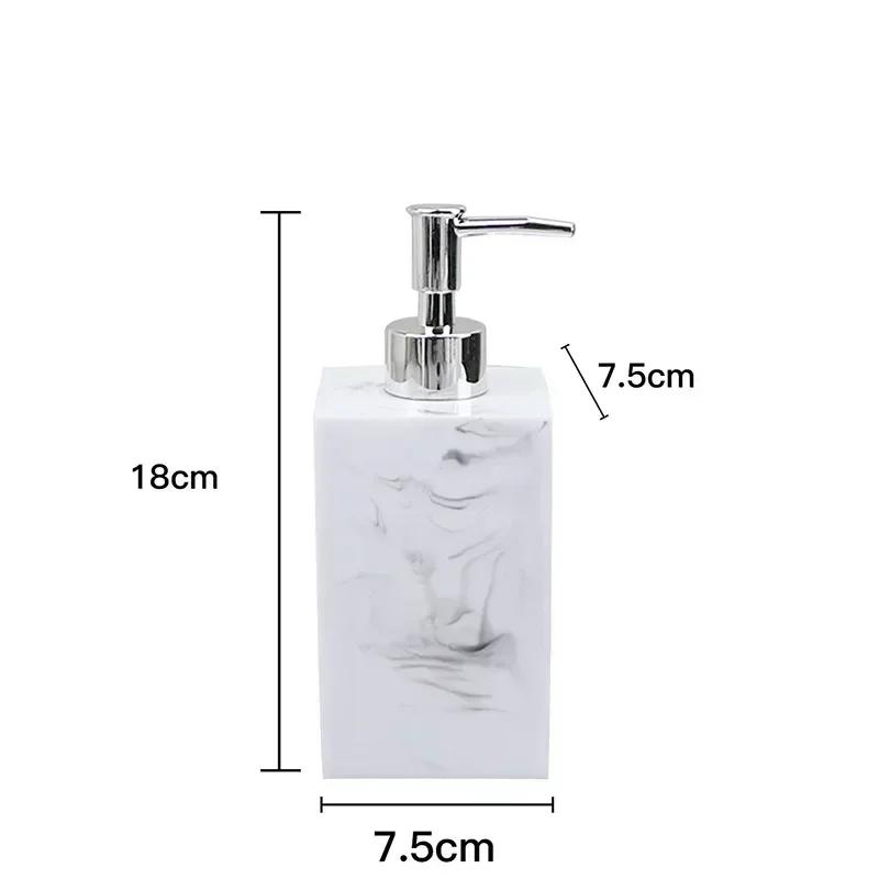 

Light luxury Marble Stripe Resin Wash Soap Dispenser Gargle Cup Toothbrush Holder Soap Dish Bathroom Bath Supplies