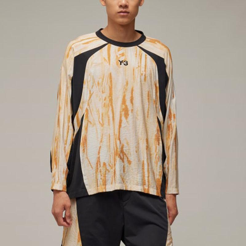 adidas Y-3 Rust Dye Long Sleeve Tee Multicolor/Black Men Streetwear IR6256