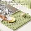 Yousheng Dish Drying Mat Heat Resistant Silicone Kitchen Drying Mat Non-Slip Kitchen Countertop Mat Prevents Water Build Up for Hot Pots Pans Meal