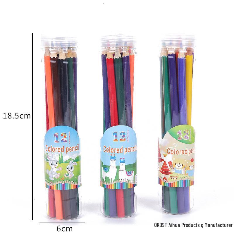 

Набор цветных карандашей на масляной основе для детей - Доступен в 12, 18, 24 и 36 цветах - Идеально подходит для рисования в начальной школе HB