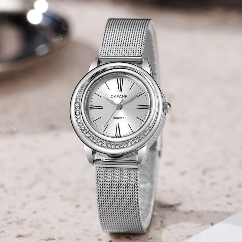 Luxury Ladies' Watch Fashion Diamond Inlaid Quartz Watch Steel strip Women Watches Girls' Wristwatches Gift