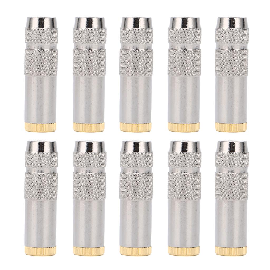 10Pcs 3.5mm 5‑Level Female Balanced Socket Audio Adapter for Audio Adapter Connector