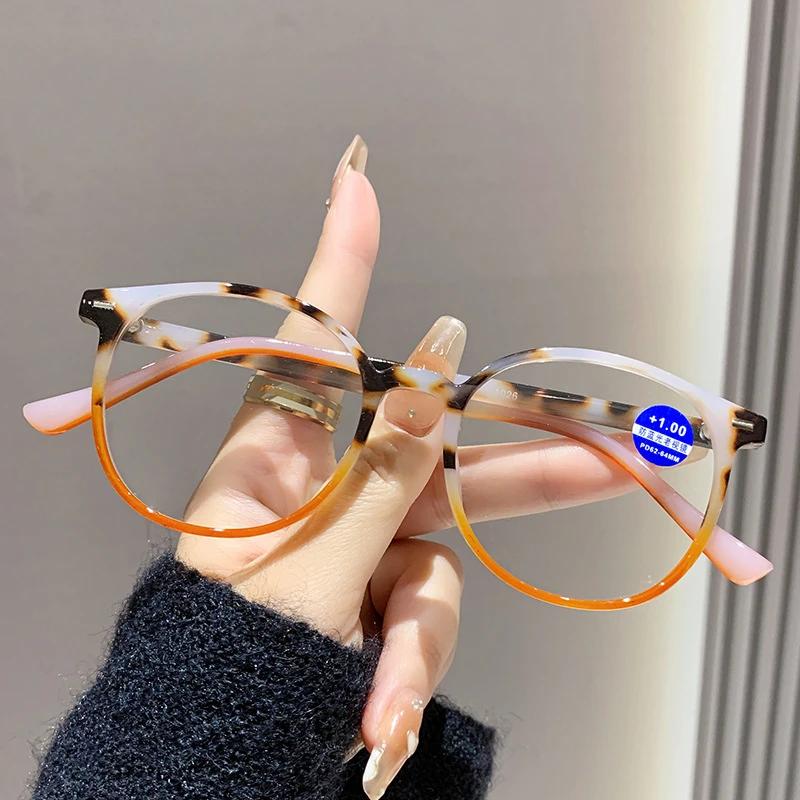 

High Quality Reading Glasses Anti-Radiation Blue Light Blocking Eye Protection Presbyopia Eyeglasses Unisex Round Frame Eyewear 3.5