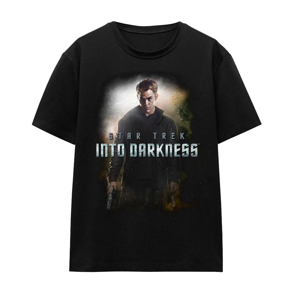 Star Trek Darkness Kirk Ladies 100% Cotton T-shirt Mens Tees Top S-2XL, Black 2XL