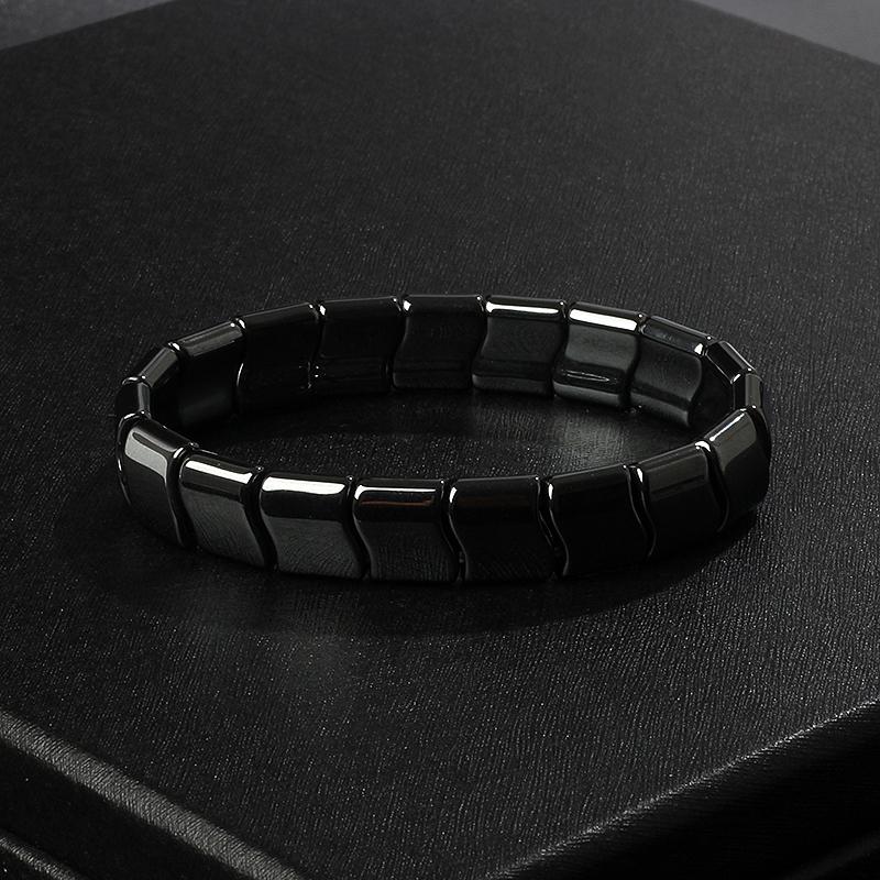 Fashion Wave Hematite Magnetic Bracelet Men Original Beaded Hematite Energy Bracelets for Women Positive Energy Jewelry Pulsera