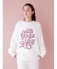 Gelato Pique HOLIDAY Feather Pullover PWNT245083 Free Size Women's White/White,