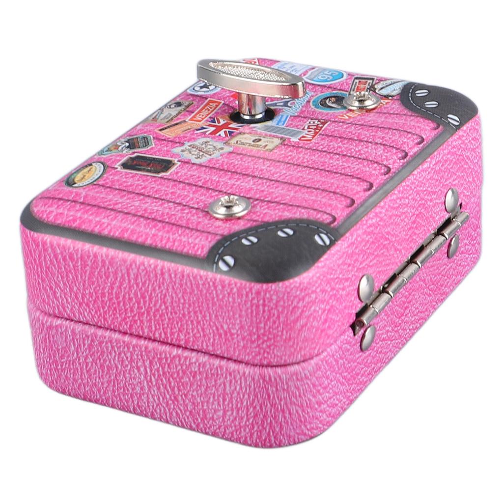 Suitcase Music Box Lovely Luggage Music Box Metal Music Box for Birthday Valentine s Day Christmas